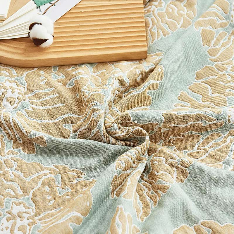 Ownkoti Lightweight Peony Cotton  Reversible Blanket - image 9