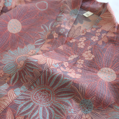 Ownkoti Floral Comfy V-neck Home Sleep Bathrobe - image 3