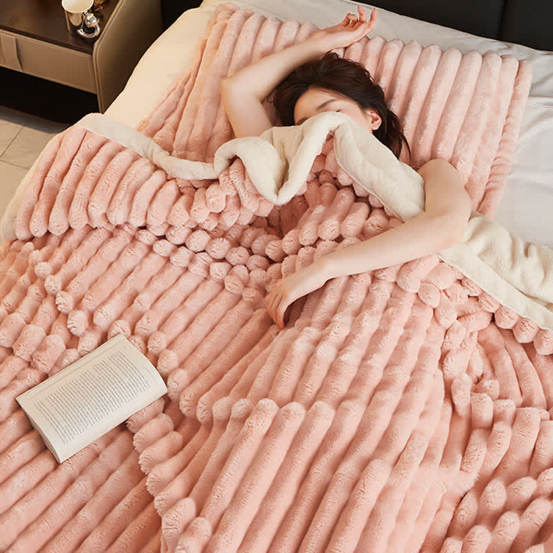 Solid Color Soft Lightweight Throw Blanket - Pink - Queen - image 23