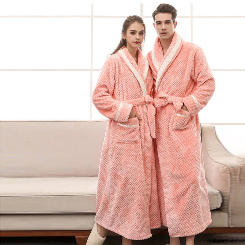 Ownkoti Thick Fleece Pajama Comfy Bathrobe - image 23