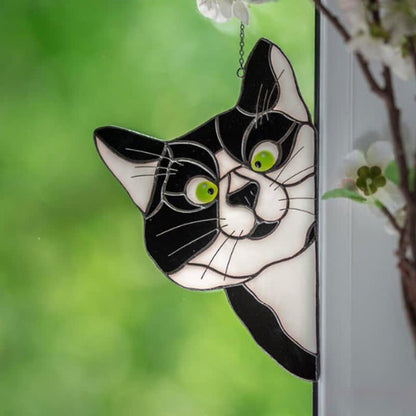 Ownkoti Stain Cat Suncatcher Window Ornament (Buy One Get One Free) - Black - image 13