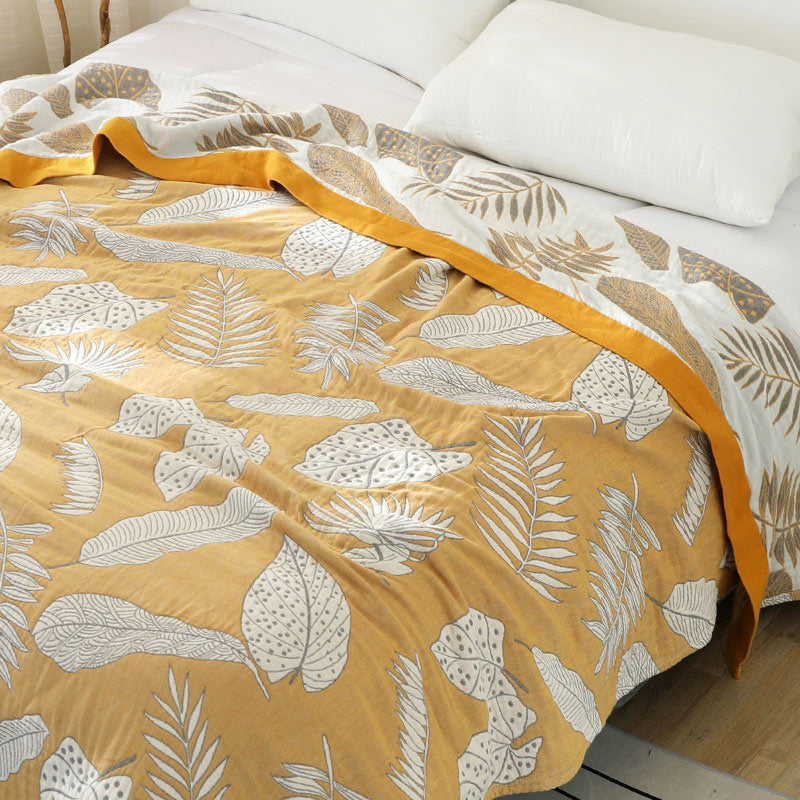 Ownkoti Pattern Gauze Reversible Quilt Breathable Throw - image 4