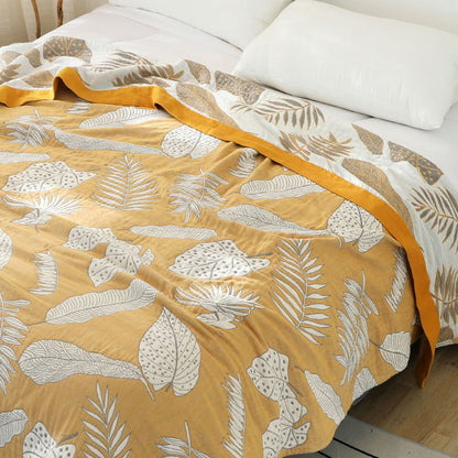Ownkoti Pattern Gauze Reversible Quilt Breathable Throw - image 4