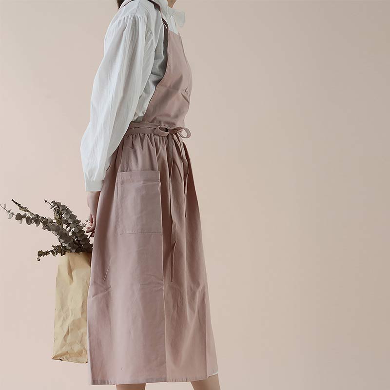 Ownkoti Cotton Apron Waterproof Apron With Pockets - image 2