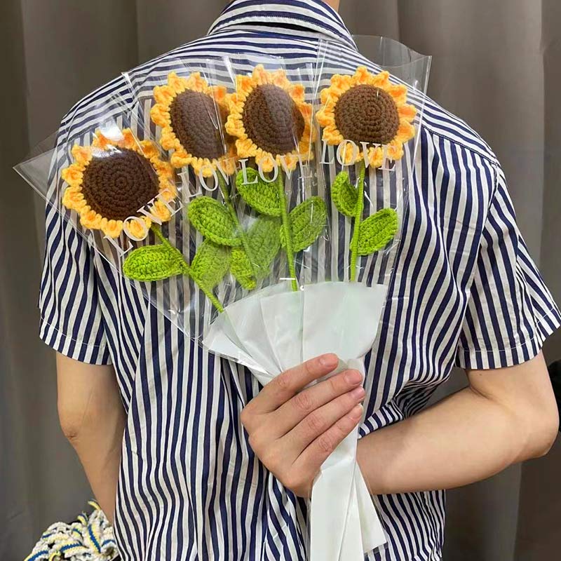 Ownkoti Knitted Handmade Crocheted Sunflower - image 2