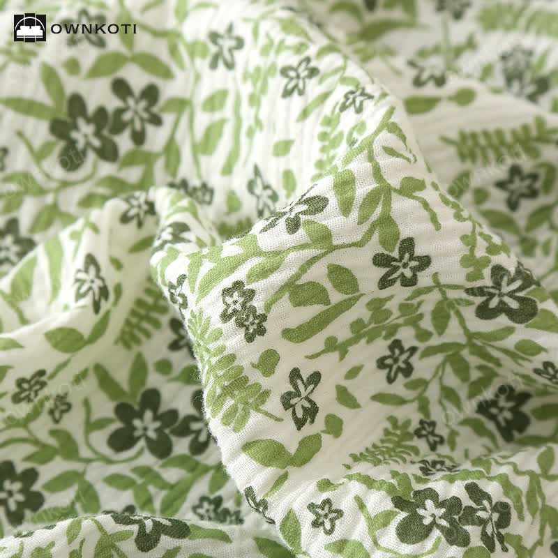 Ownkoti Pastoral Style Floral Cotton Loungewear Set - image 3