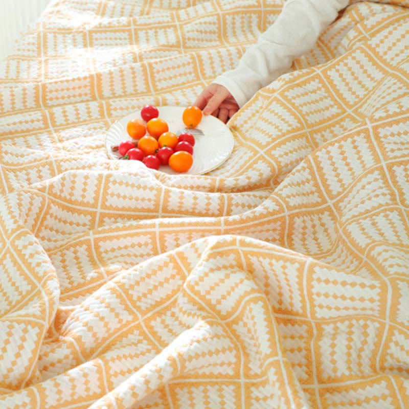 Ownkoti Plaid Pure Cotton Three Layers Quilt - image 11