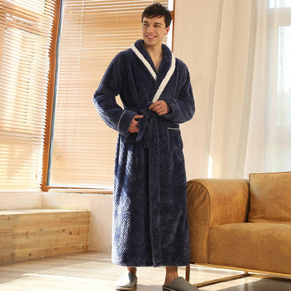 Ownkoti Thick Fleece Pajama Comfy Bathrobe - image 17