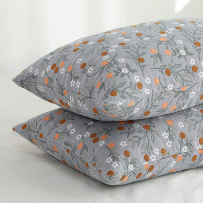 Ownkoti Rural Flower Pattern Pillowcases Pillow Shams (2PCS) - image 2
