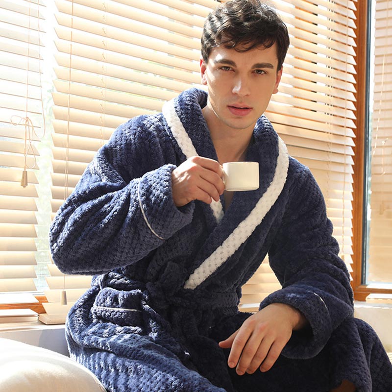 Ownkoti Thick Fleece Pajama Comfy Bathrobe - image 18