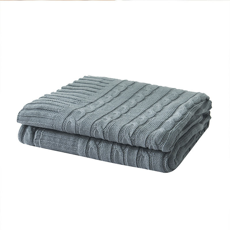 Ownkoti Solid Color Cotton Sofa Knit Blanket - image 14