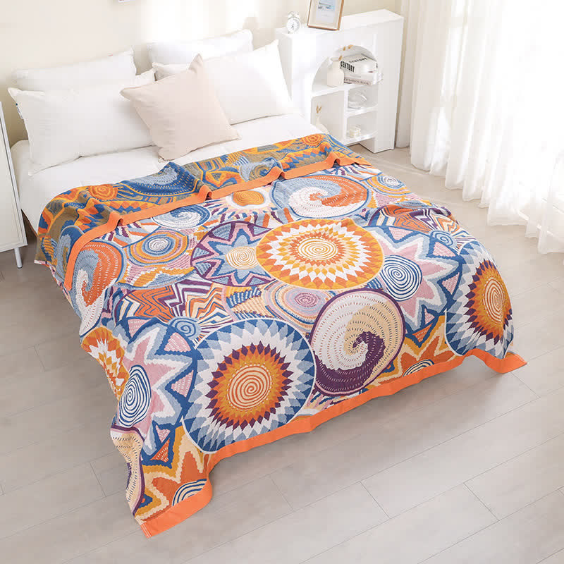Ownkoti Nordic Throw Blanket Cotton Reversible Quilt - image 1