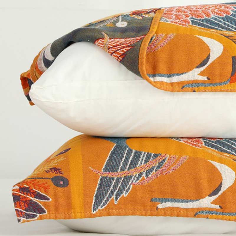 Ownkoti Oriole Bird Cotton Soft Pillow Towel (2PCS) - image 6