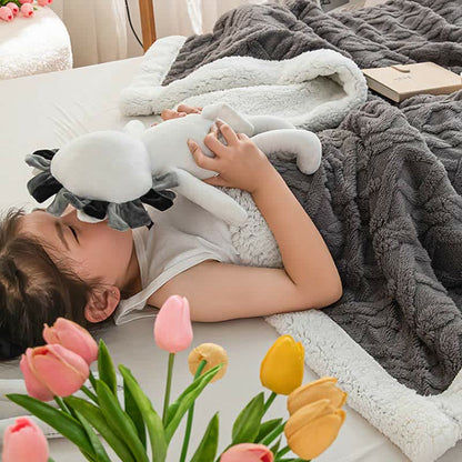 Ownkoti Puffy Cozy Reversible Fleece Throw Blanket - image 5