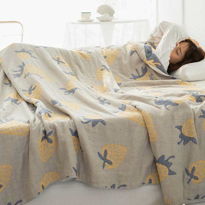 Ownkoti Strawberry Cotton Five Layer Soft Quilt - image 1