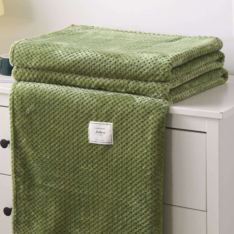 Ownkoti Modern Lightweight Soft Throw Blanket - Avocado Green - Queen - image 14