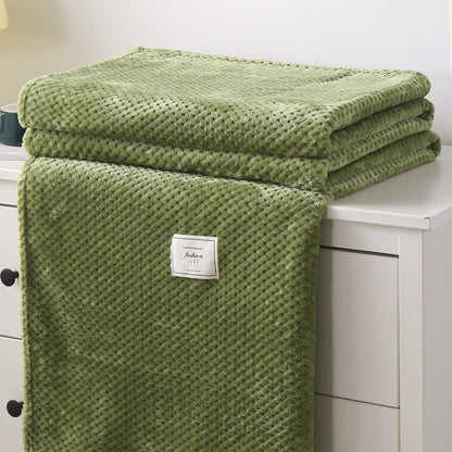 Ownkoti Modern Lightweight Soft Throw Blanket - Avocado Green - Queen - image 14