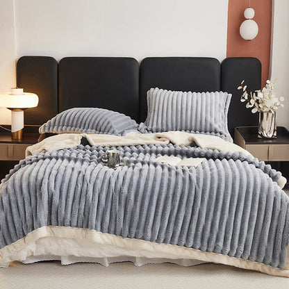 Solid Color Soft Lightweight Throw Blanket - Light Grey - Queen - image 21