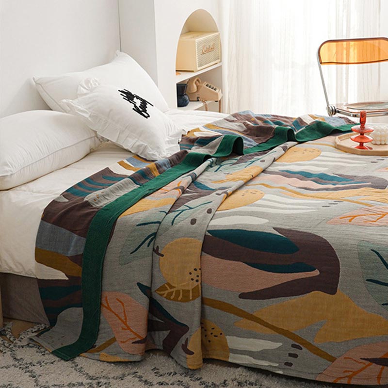 Ownkoti Reversible Design Cotton Fruit Quilt Lightweight - image 10