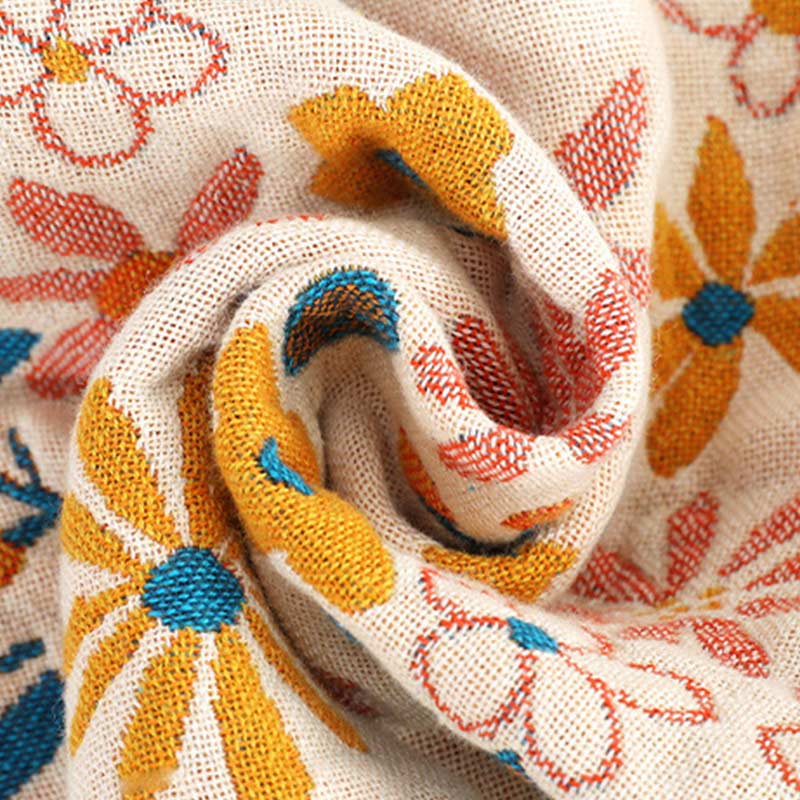 Ownkoti Garden Flower Tassels Blanket Sofa Cover - image 6