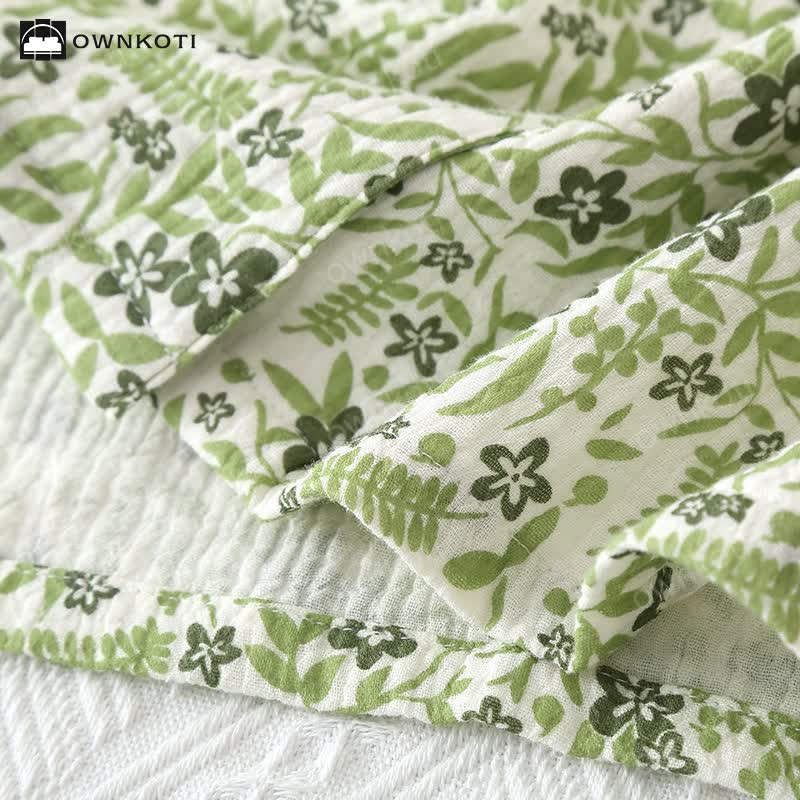 Ownkoti Pastoral Style Floral Cotton Loungewear Set - image 2
