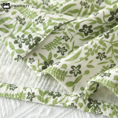 Ownkoti Pastoral Style Floral Cotton Loungewear Set - image 2