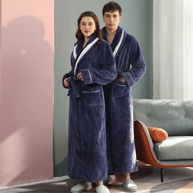Ownkoti Thick Fleece Pajama Comfy Bathrobe - image 15