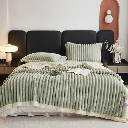 Solid Color Soft Lightweight Throw Blanket - Matcha Green - Queen - image 0