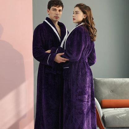 Ownkoti Thick Fleece Pajama Comfy Bathrobe - image 0