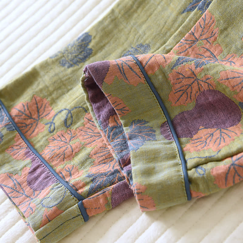 Ownkoti Gourd Jacquard Cotton Loungewear Set - image 11