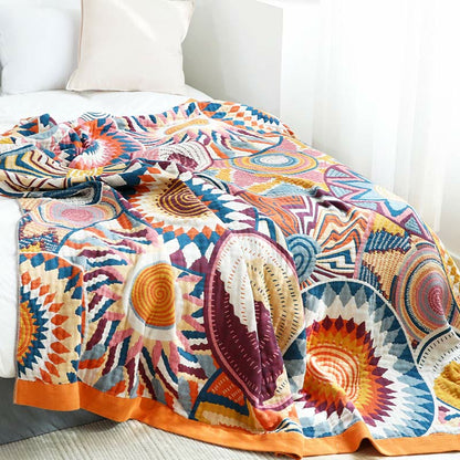 Ownkoti Nordic Throw Blanket Cotton Reversible Quilt - image 3