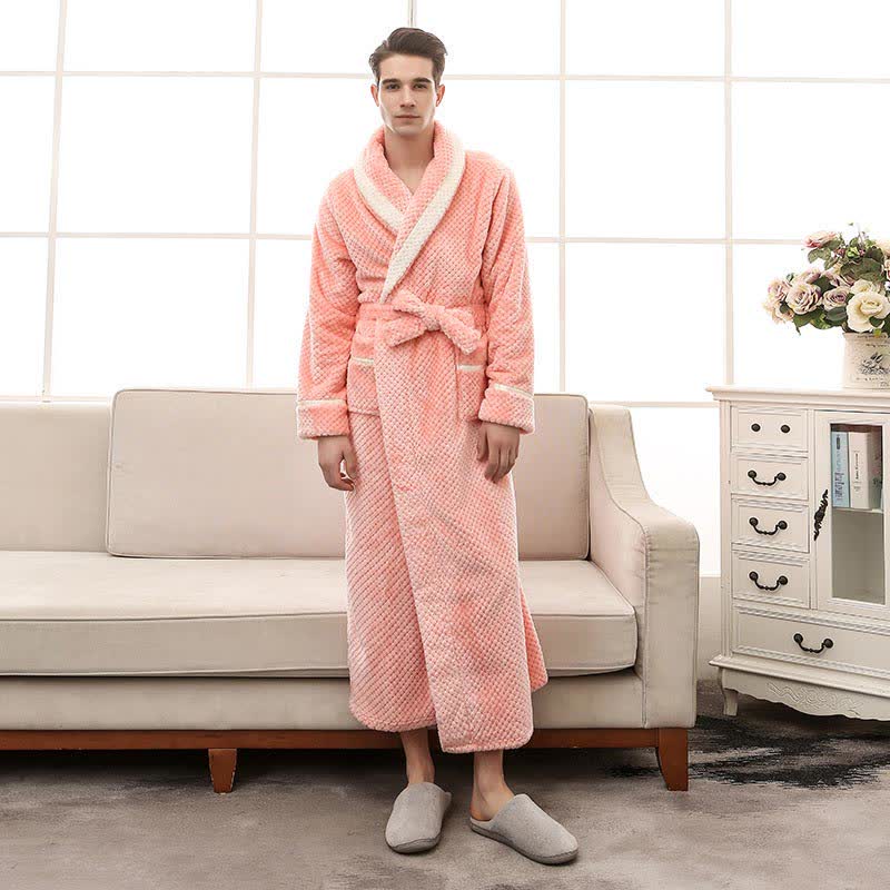 Ownkoti Thick Fleece Pajama Comfy Bathrobe - image 25