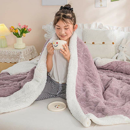 Ownkoti Puffy Cozy Reversible Throw Blanket - image 9