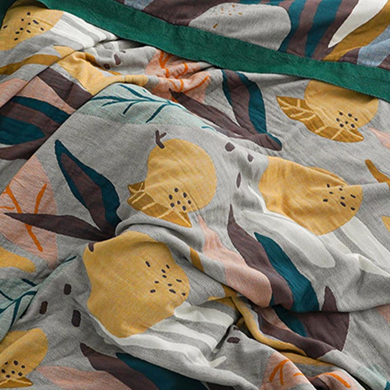 Ownkoti Reversible Design Cotton Fruit Quilt Lightweight - image 11