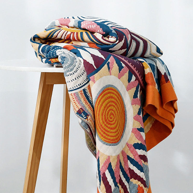 Ownkoti Nordic Throw Blanket Cotton Reversible Quilt - image 9