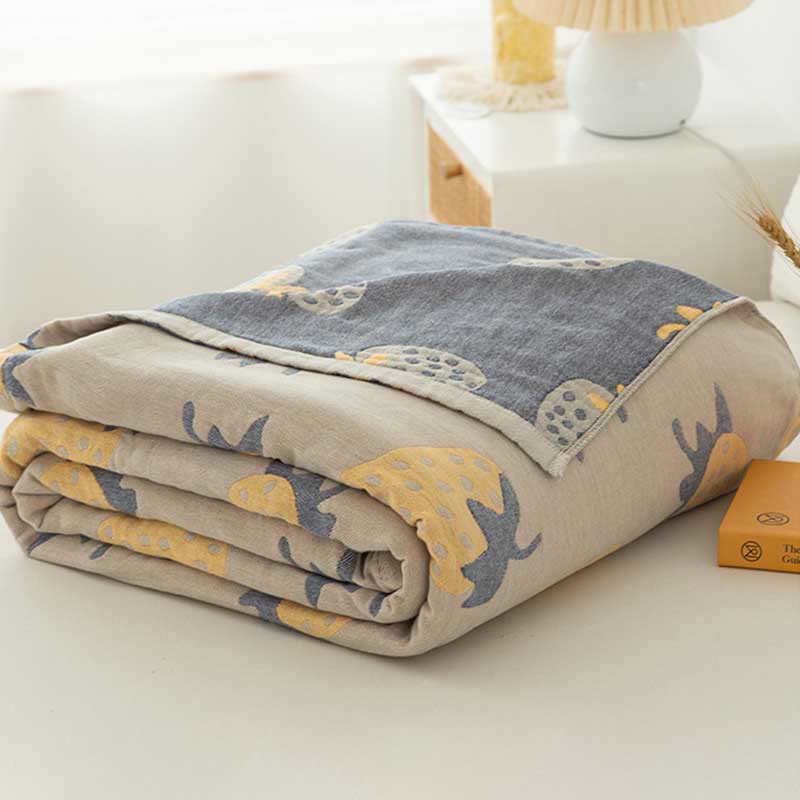 Ownkoti Strawberry Cotton Five Layer Soft Quilt - image 5