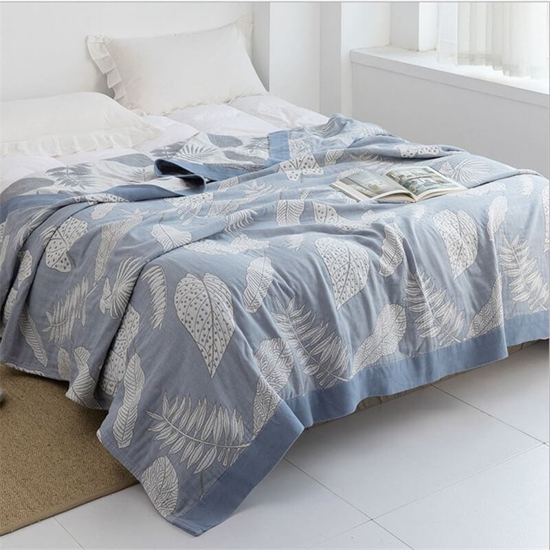 Ownkoti Pattern Gauze Reversible Quilt Breathable Throw - image 12