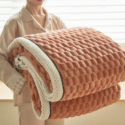 Ownkoti Thick Coral Fleece Reversible Throw Blanket - image 6