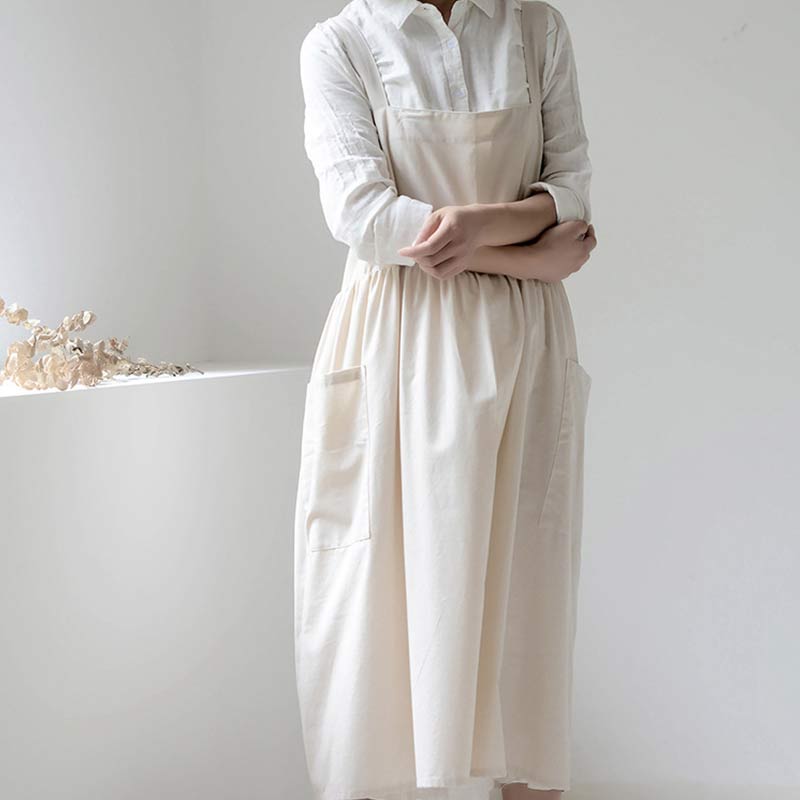 Ownkoti Cooking Adjustable Apron with Pockets - White - One Size - image 0