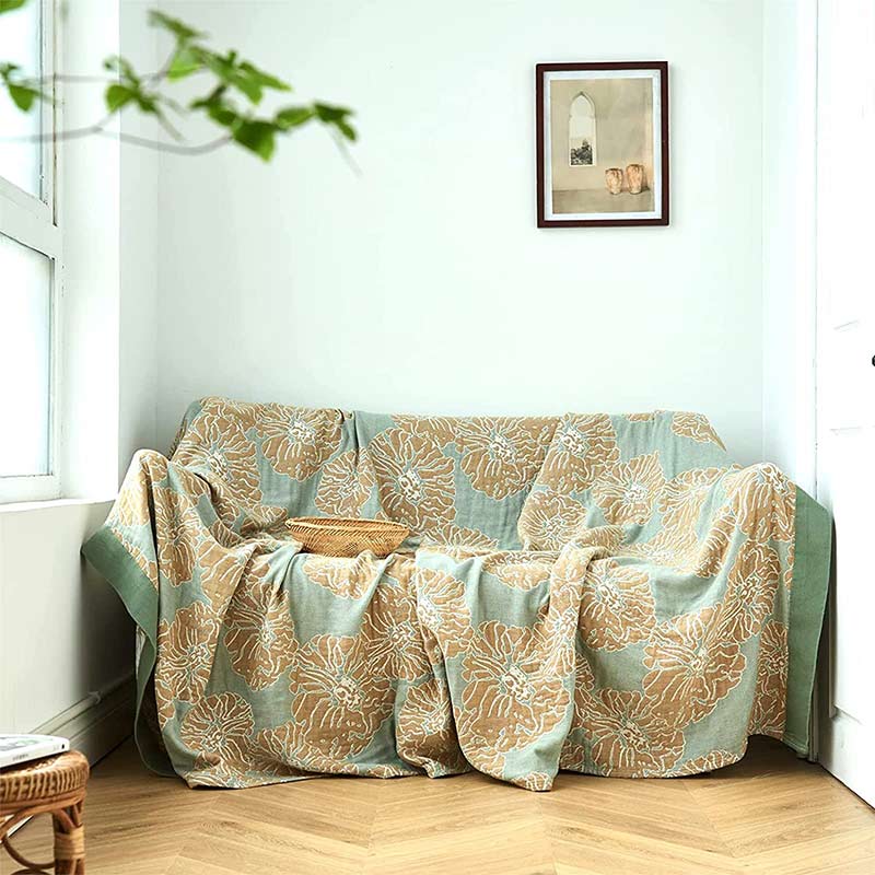 Ownkoti Lightweight Peony Cotton  Reversible Blanket - image 8