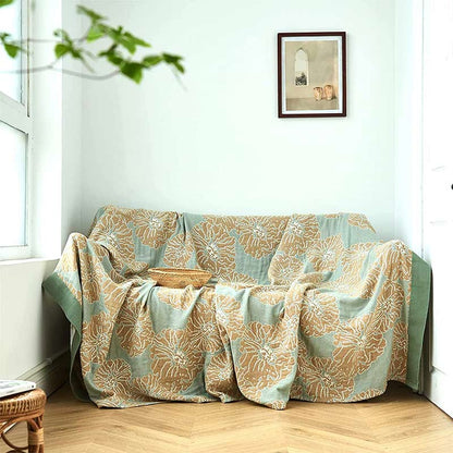Ownkoti Lightweight Peony Cotton  Reversible Blanket - image 8