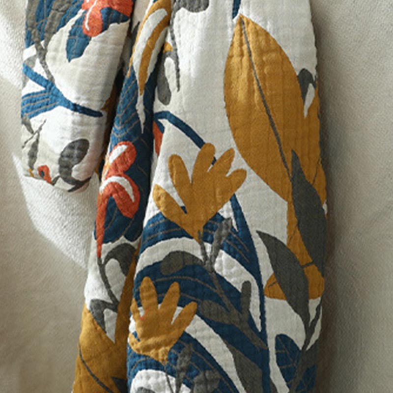 Ownkoti Goldenrod Flower Reversible Cotton Sofa Blanket - image 4