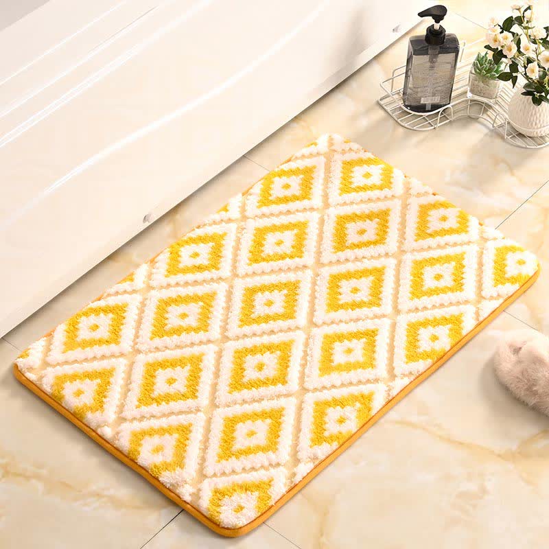 Ownkoti Diamond Lattice Soft Non-slip Bath Mat